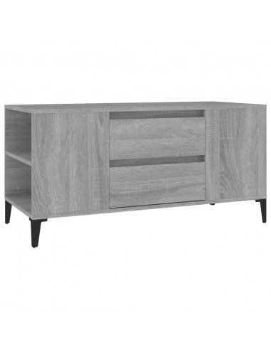 Mobile Porta TV Grigio Sonoma 102x44,5x50 cm Legno Multistrato