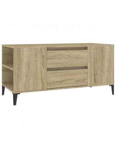 Mobile Porta TV Rovere Sonoma 102x44,5x50 cm Legno Multistrato