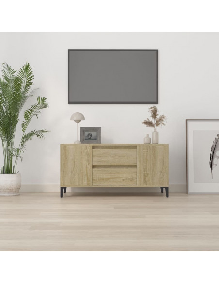 Mobile Porta TV Rovere Sonoma 102x44,5x50 cm Legno Multistrato