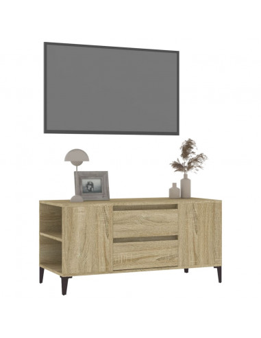 Mobile Porta TV Rovere Sonoma 102x44,5x50 cm Legno Multistrato