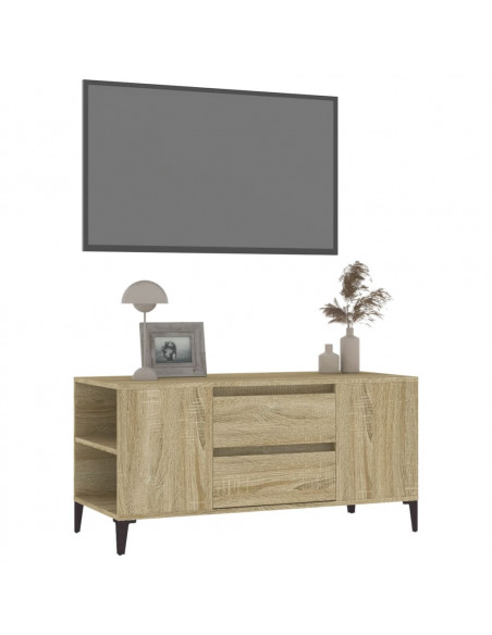 Mobile Porta TV Rovere Sonoma 102x44,5x50 cm Legno Multistrato
