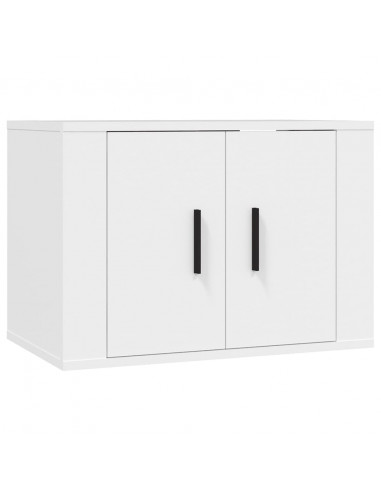 Mobile Porta TV a Parete Bianco 57x34,5x40 cm