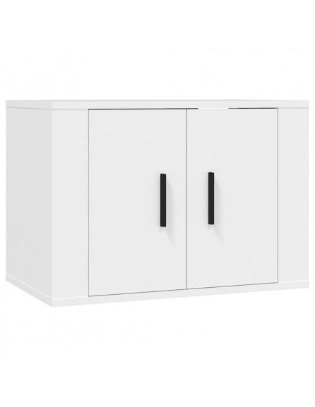 Mobile Porta TV a Parete Bianco 57x34,5x40 cm
