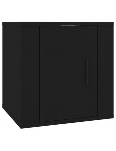 Mobile Porta TV a Parete Nero 40x34,5x40 cm 2