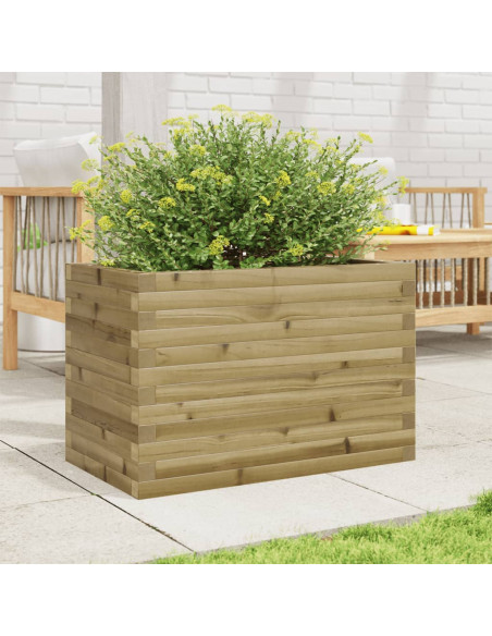 Fioriera da Giardino 70x40x46 cm in Legno di Pino Impregnato