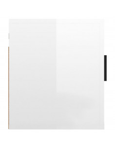 Mobili Porta TV a Parete 2 pz Bianco Lucido 40x34,5x40 cm 2