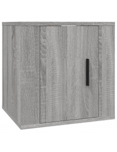 Mobile Porta TV a Parete Grigio Sonoma 40x34,5x40 cm 2