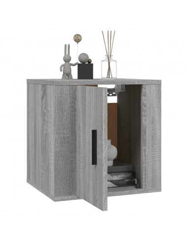 Mobile Porta TV a Parete Grigio Sonoma 40x34,5x40 cm