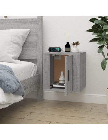 Mobile Porta TV a Parete Grigio Sonoma 40x34,5x40 cm