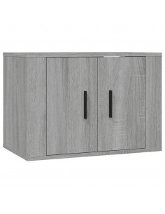 Mobile Porta TV a Parete Grigio Sonoma 57x34,5x40 cm 2