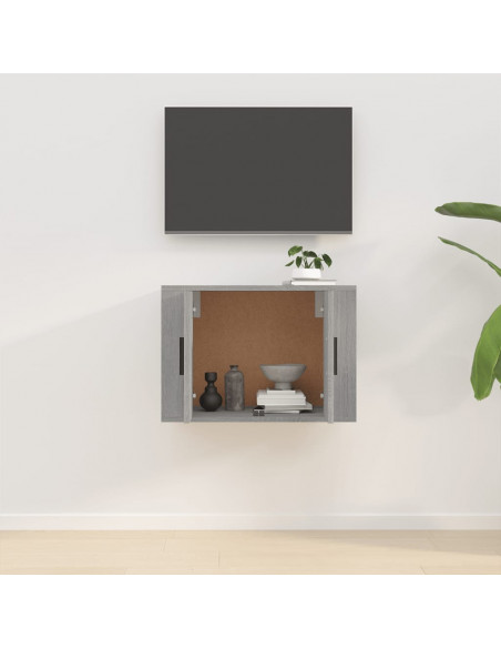 Mobile Porta TV a Parete Grigio Sonoma 57x34,5x40 cm
