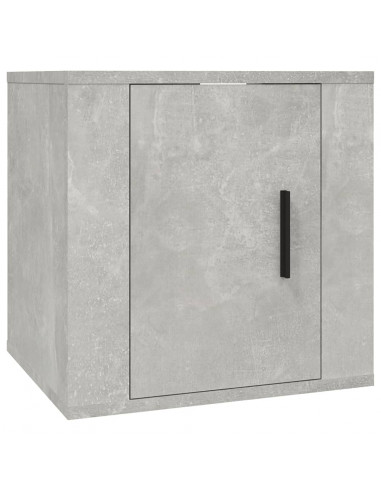 Mobile Porta TV a Parete Grigio Cemento 40x34,5x40 cm