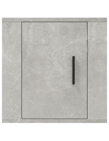 Mobile Porta TV a Parete Grigio Cemento 40x34,5x40 cm