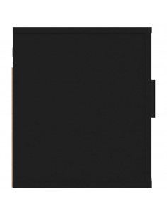 Mobili Porta TV a Parete 2 pz Nero 40x34,5x40 cm 2