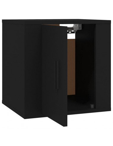 Mobili Porta TV a Parete 2 pz Nero 40x34,5x40 cm