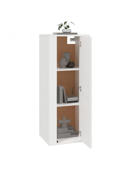 Mobile Porta TV a Parete Bianco 40x34,5x100 cm