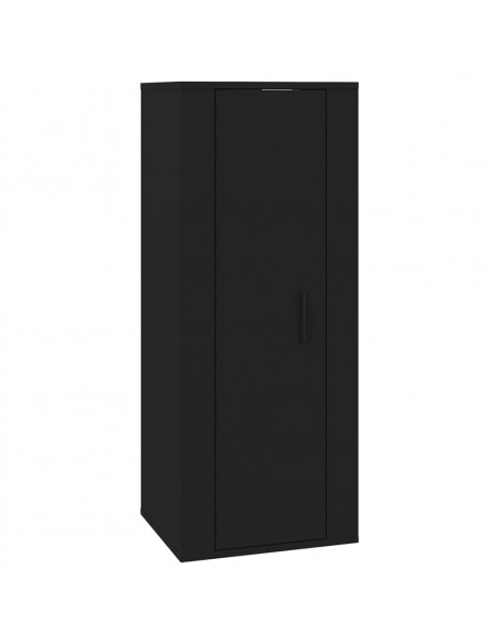 Mobile Porta TV a Parete Nero 40x34,5x100 cm