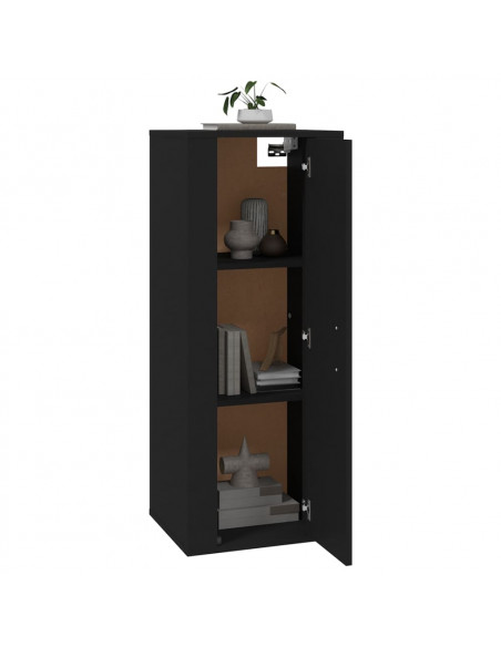 Mobile Porta TV a Parete Nero 40x34,5x100 cm