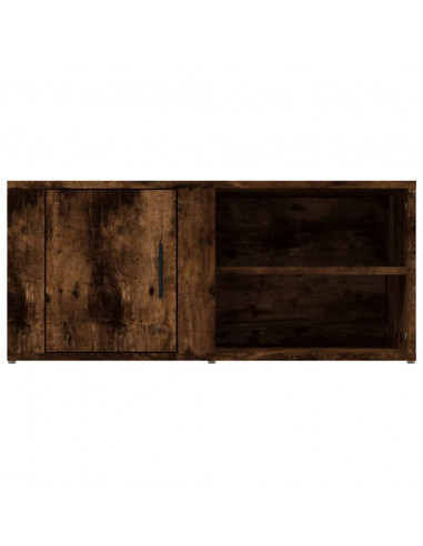 Mobili TV 2pz Rovere Fumo 80x31,5x36 cm in Legno Multistrato