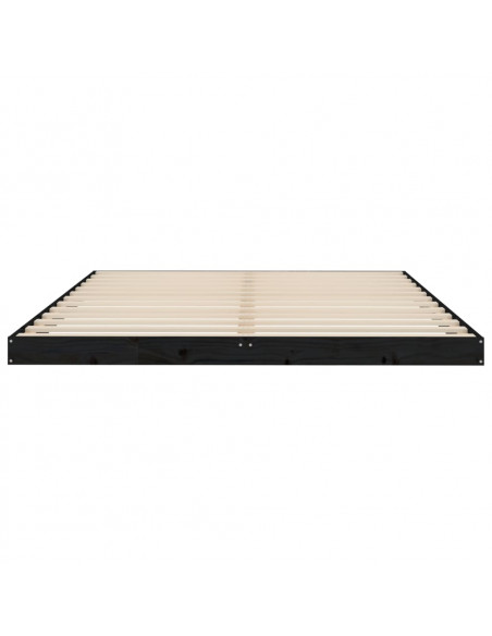 Giroletto Nero 150x200 cm King in Legno Massello di Pino