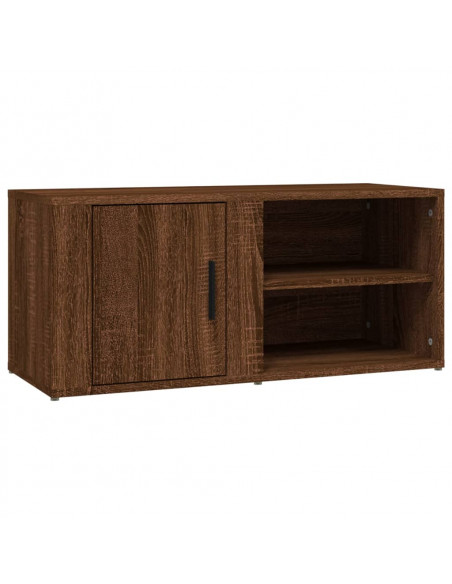 Mobile per TV Rovere Marrone 80x31,5x36 cm in Legno Multistrato