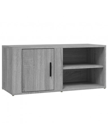 Mobile Porta TV Grigio Sonoma 80x31,5x36 cm Legno Multistrato