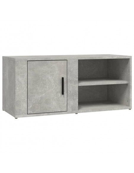 Mobile Porta TV Grigio Cemento 80x31,5x36 cm Legno Multistrato