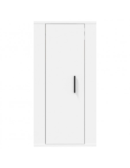 Mobile Porta TV a Parete Bianco 40x34,5x80 cm