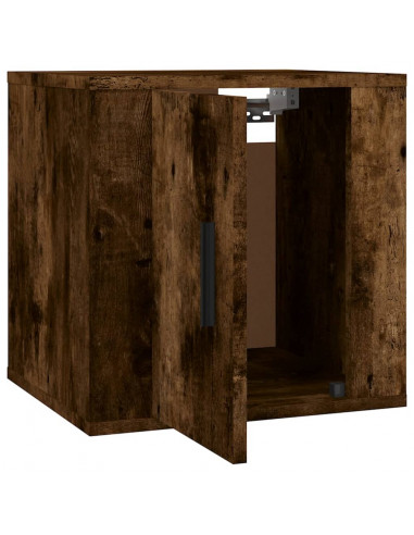Mobili Porta TV a Parete 2 pz Rovere Fumo 40x34,5x40 cm