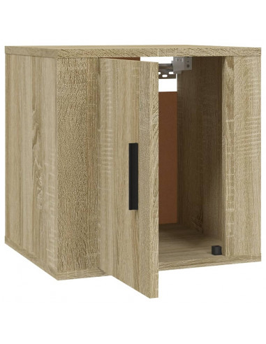 Mobili Porta TV a Parete 2 pz Rovere Sonoma 40x34,5x40 cm
