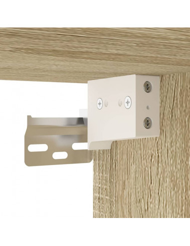 Mobili Porta TV a Parete 2 pz Rovere Sonoma 40x34,5x40 cm