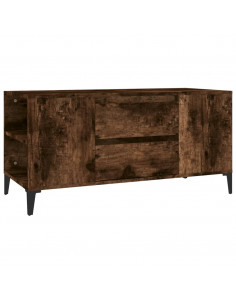 Mobile Porta TV Rovere Fumo 102x44,5x50 cm in Legno Multistrato 2