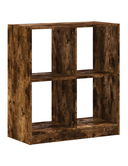 Libreria Rovere Fumo 68,5x32x75 cm in Legno Multistrato