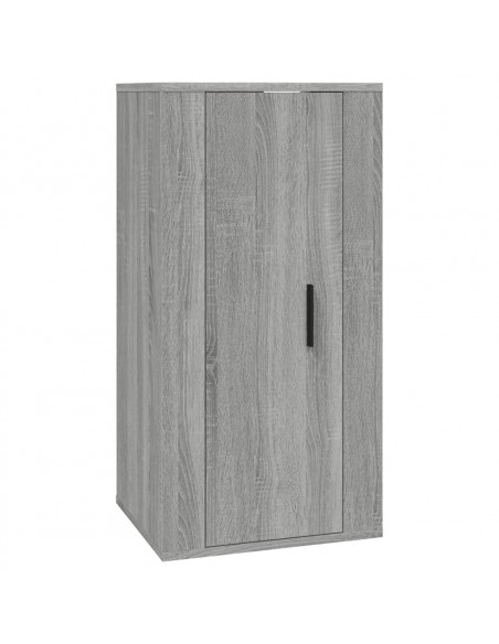 Mobile Porta TV a Parete Grigio Sonoma 40x34,5x80 cm