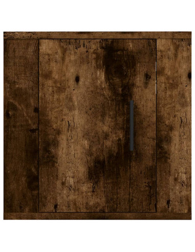 Mobile Porta TV a Parete Rovere Fumo 40x34,5x40 cm