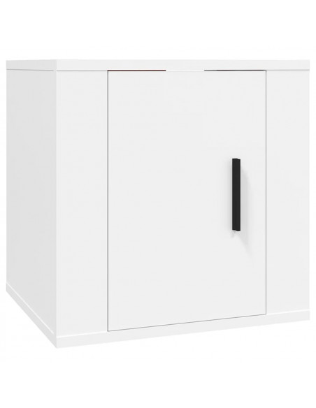 Mobile Porta TV a Parete Bianco 40x34,5x40 cm