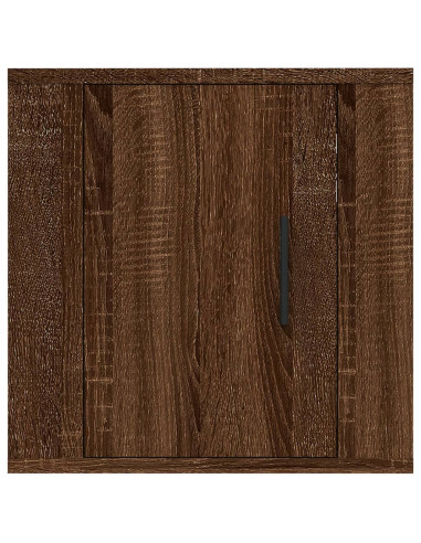 Mobile Porta TV a Parete Rovere Marrone 40x34,5x40 cm