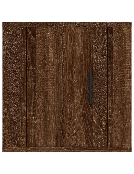 Mobile Porta TV a Parete Rovere Marrone 40x34,5x40 cm