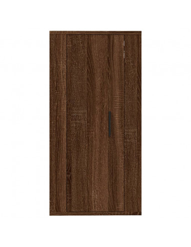 Mobile Porta TV a Parete Rovere Marrone 40x34,5x80 cm