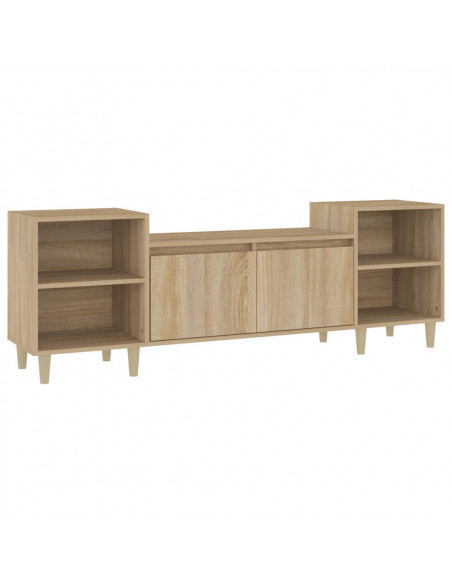 Mobile Porta TV Rovere Sonoma 160x35x55 cm Legno Multistrato