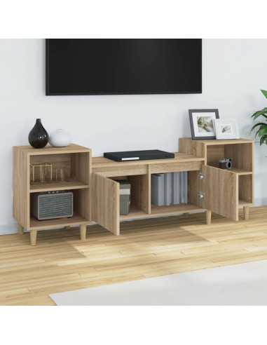 Mobile Porta TV Rovere Sonoma 160x35x55 cm Legno Multistrato