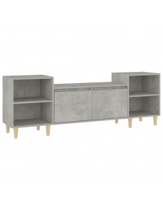Mobile per TV Grigio Cemento 160x35x55 cm Legno Multistrato 2