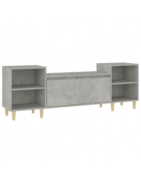 Mobile per TV Grigio Cemento 160x35x55 cm Legno Multistrato