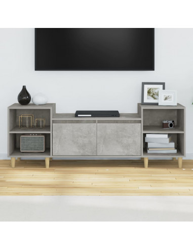 Mobile per TV Grigio Cemento 160x35x55 cm Legno Multistrato