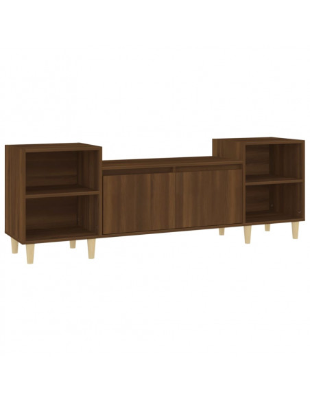 Mobile TV Rovere Marrone 160x35x55 cm in Legno Multistrato