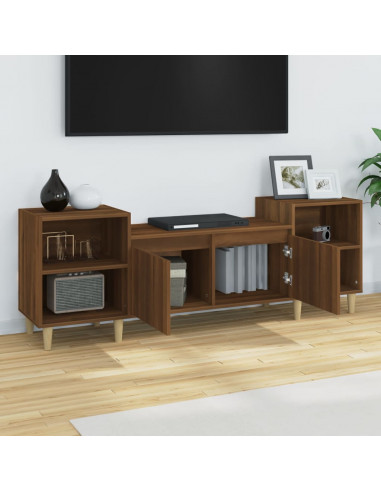 Mobile TV Rovere Marrone 160x35x55 cm in Legno Multistrato