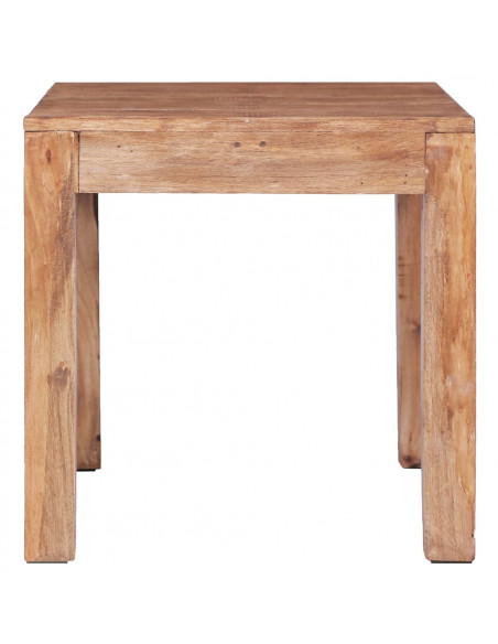 Tavolino da Caffè 53x50x50 cm in Legno Massello di Recupero