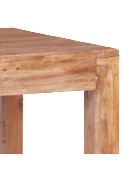 Tavolino da Caffè 53x50x50 cm in Legno Massello di Recupero