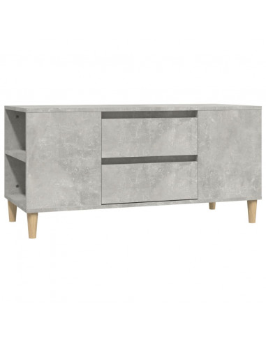 Mobile per TV Grigio Cemento 102x44,5x50 cm Legno Multistrato