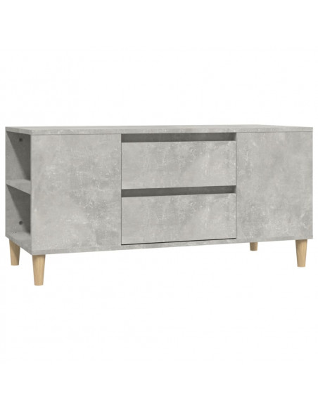 Mobile per TV Grigio Cemento 102x44,5x50 cm Legno Multistrato